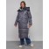Coat insulated winter female, size 42, dark purple color