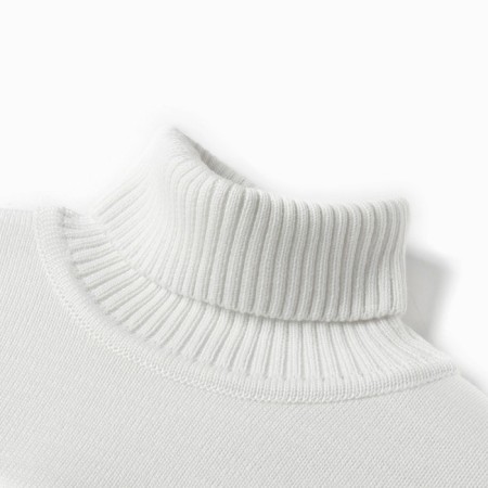Knitted children's suit (sweater and trousers) minku, milk color, height 152 cm-5