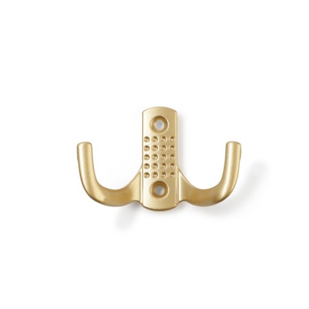 Hook furniture tundra TKD011SG, two -rod, matte gold color-3
