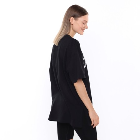 Female T-shirt, black color, Oversize size (42-46)-2