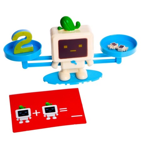 Children's developing mathematical scales "Smart Robot", according to the Montessori methodology-1