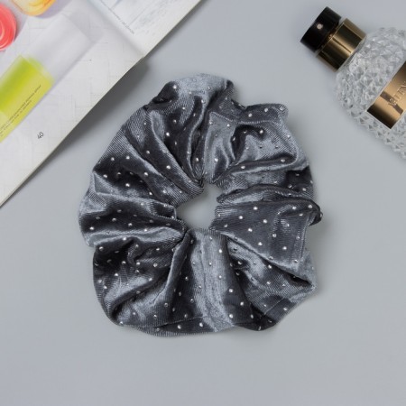 Hair gum "Orbit" style shine, 15 cm, gray-1