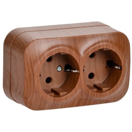 IEK ERH21-K24-16 GLORY, OP, 2 sockets, OP Glory RS22-3-CD, 16A, with grounding