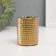 Ceramics candlestick per 1 candle "drops of water" d = 4 cm gold 6.5x6.5x8 cm