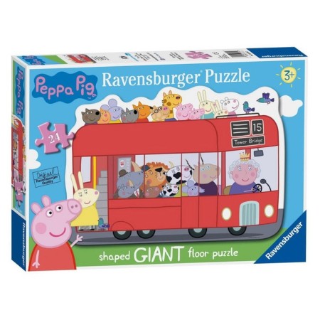Puzzle giant Ravensburger "Bus. Pepp Pig ", 24 elements