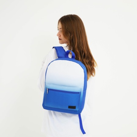 School textile school with a white gradient, 38x29x11 cm, blue color, lightning department-6