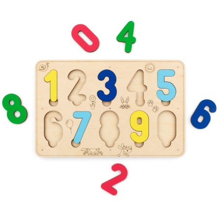 Sorter wooden developmental numbers EWA-1