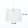 Obacound E27 White 30x30x21 cm