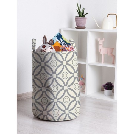 Basket for toys "Lepestorous circles, size 35x50 cm