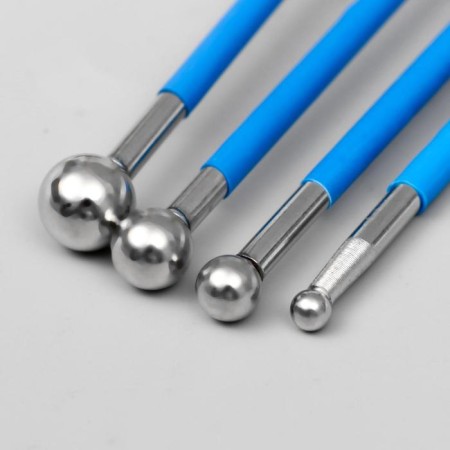 A set of tools for giving the form to Foamiran 4 pcs 14x7 cm-1