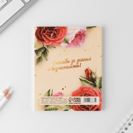 Diary "Dear Teacher", soft cover, A6 format, 80 sheets-4