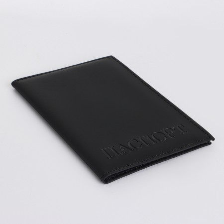 Cover for passport, black color-3