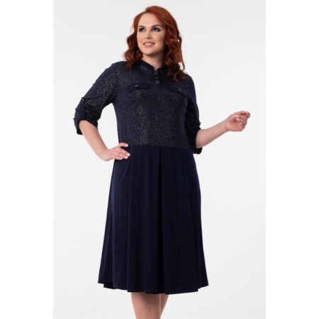 Women's dress, size 62, blue color-9