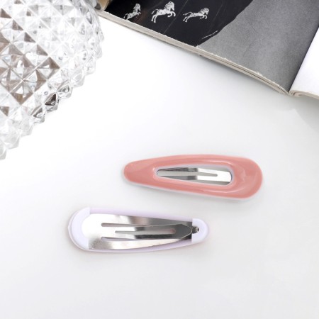 Invisibility for hair "Venus" (set 2 pcs) style, 5 cm, pink-1