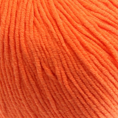 Jeans yarn 55% cotton, 45% acrylic 160m/50g (77 orange)