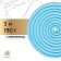 Ripper for rhythmic gymnastics weighted Grace Dance, 3 m, blue color