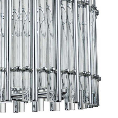 Suspended Indigo, 12025/7p Chrome. 7x40W, E14, 600x600x375/1575 mm, transparent color-3