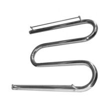 Dvin heated towel rail, water, m-shaped, 50/50, 1 ″, with a shelf