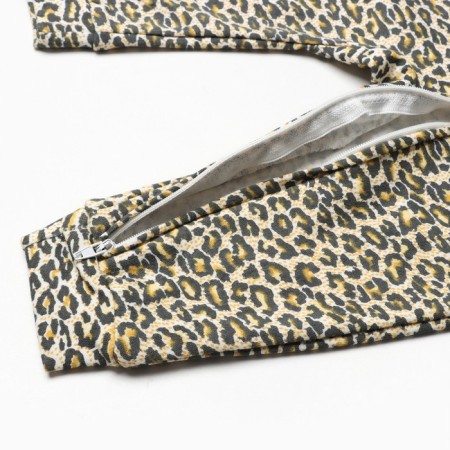 Combineson children's (3 pcs.), Orange/leopard/white color, height 74 cm-4