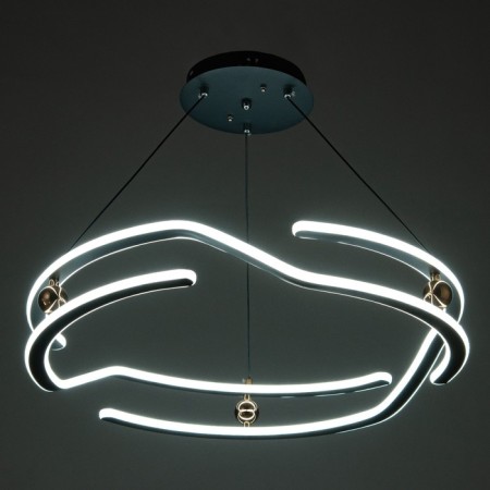 Origi lamp LED 264W 3000-6000K Black-gold 60x60x10-110 cm-2