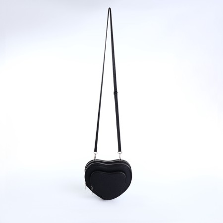 Bag Women's Cross-Bodi with a zipper, black color