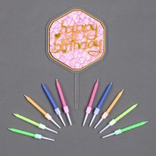 Set for decorating the cake: Topper 
