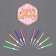 Set for decorating the cake: Topper "Happy Birthday", 1 pc., 10 candles