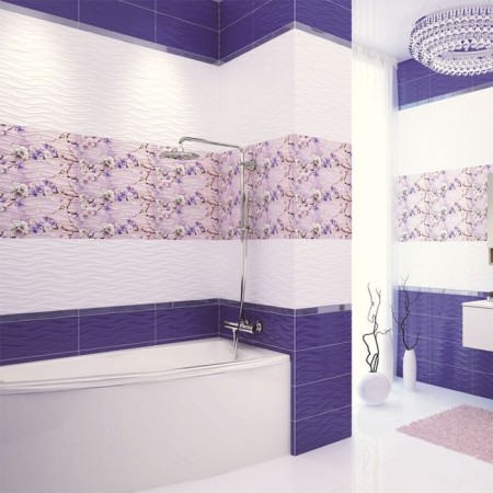 Glass WAVE WA7H121, purple, 40x440 mm-1