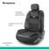 Kittens on the seat Orthopedic Multi Comfort, 6 stops, 3 subjects, eco -leather, black