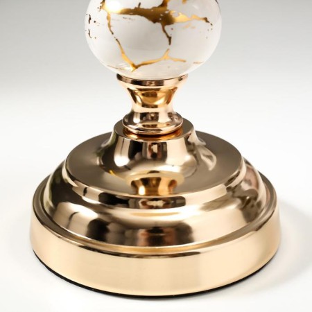 Summary Metal for 1 candle "Marble Ball with Gold" 29x11.5x11.5 cm-4