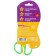 Baby scissors 13 cm, safe, plastic handles with a latch, mix