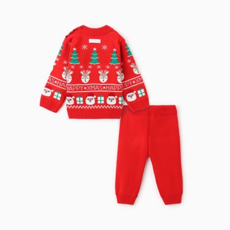 Knitted crumb set "XMAS" Height 98-104 cm-6