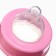 Finding bottle, shg Ø50 180ml., Pink color