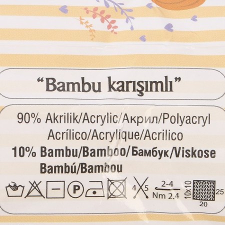 Yarn "Baby Best" 10% bamboo, 90% acrylic 240m/100g (43 lilacs)-2