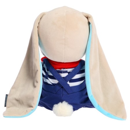 Soft toy "Bunny Jacques", sailor in overalls, 25 cm-2