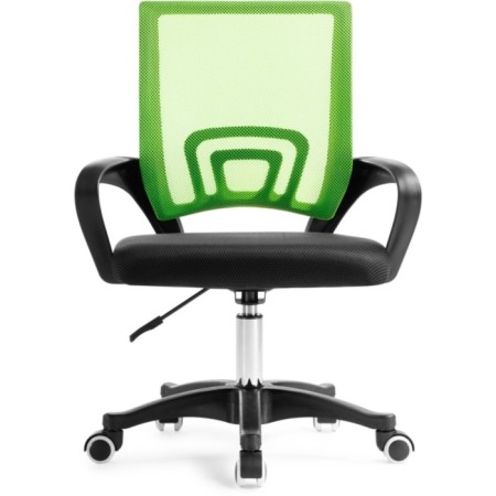 Computer chair Turin plastic/fabric, black/green mesh 60x55x82 cm-1