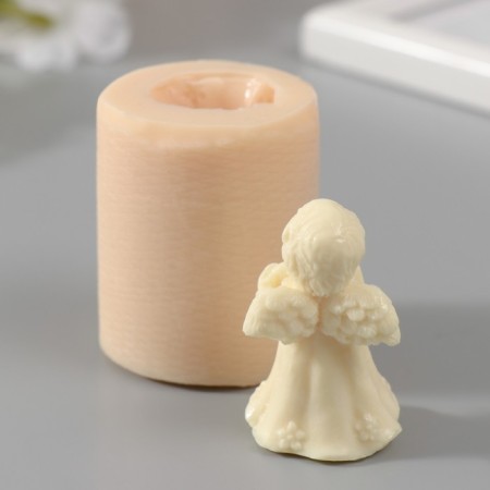 Mold Silicon "Angel with a letter" 5x2.9x2.5 cm mix-2