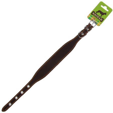 Leather collar for a leurate, dachshunds with synthetic winterizer, 25-32 x 3/1.5 cm, mix-2