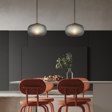 Suspended lamp Eurosvet gem 50262/1, E27, 1x60W, 250x250 mm, black color-3