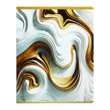 Notebook of 48 sheets in the Calligrata Top "marble" cage, cover coated cardboard, twin-lak, offset unit, whiteness 95%, mix-6