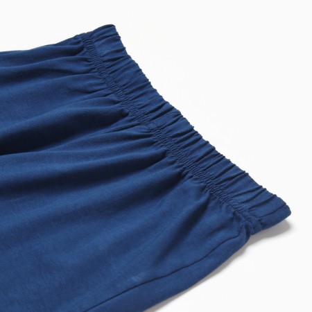 A set for the boy "Whales" (T-shirt/shorts), blue/blue color, height 122-128 cm-3