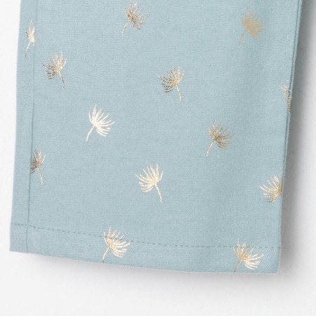 Pajama nursery from a flannel (shirt, trousers) KAFTAN "Dandelions", height 122-128, mint-12