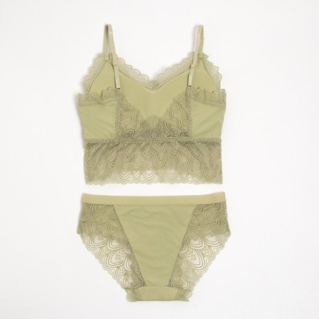 Female set (top, panties) olive color, size 42-44-2