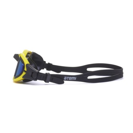 ATEMI N5301 swimming glasses, silicone, black/yellow color-1