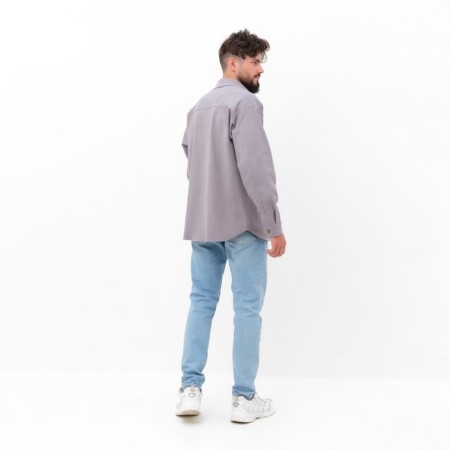 Men's shirt mist overSize size 54, light gray-5