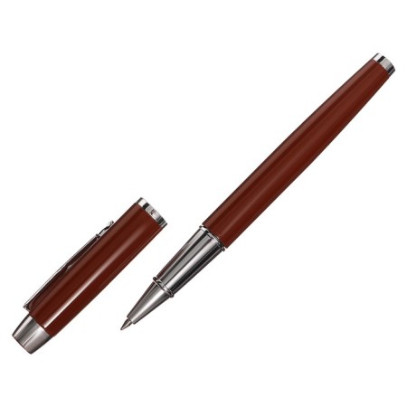 Organizer on the rings of A6+, 80 sheets, leatherette, with a stream, a line, with a handle, in a gift box, brown-9