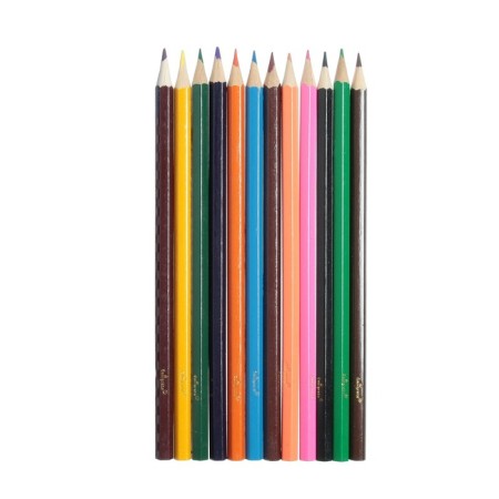 Pencils colored 12 colors, "machine", wooden building, hexagonal-1