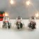 Glass candlestick, metal for 1 candle "Drop" MIX D-4 cm 14x14 cm