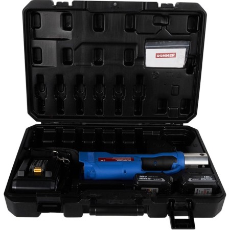 A set of press tool Rommer RPT-0001-012108, 2 batteries 4.0 Ah, charger-4