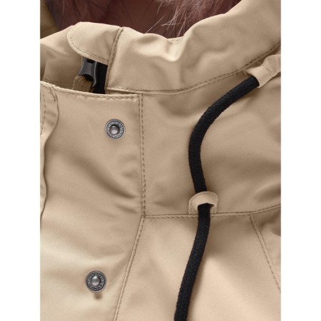 Winter park for a girl, height 170 cm, beige color-11